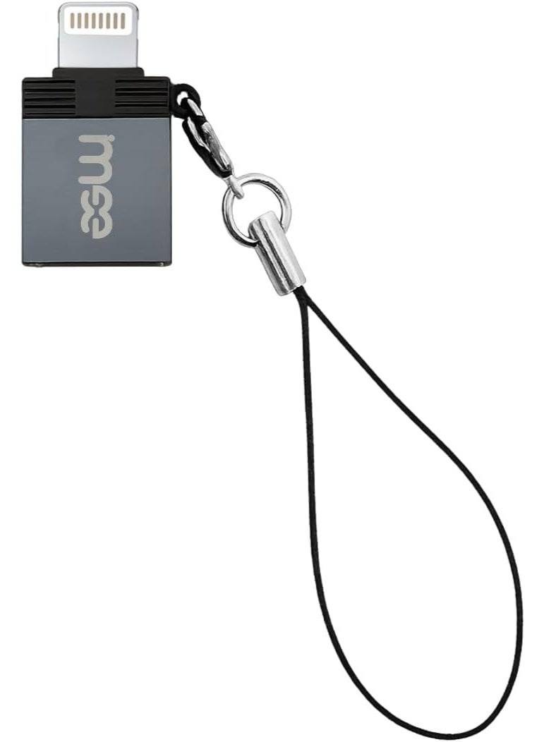 آیمی محول iMee USB-A إلى Lightning OTG IM-230 | محول نقل بيانات وشحن USB 3.0 | موصل صغير من سبائك الألومنيوم مع حبل تعليق | متوافق مع أجهزة iPhone و iPad و Lightning - Image 1
